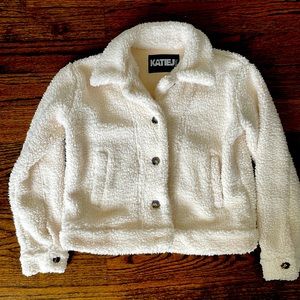 Katie j NYC cream Jilly Jacket size Large